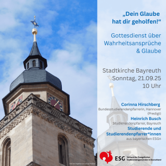 Plakat Gottesdienst zur VV
